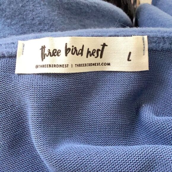 Three Bird Nest Simply Comfort Jumpsuit Blue Women’s Large Long Sleeve - Picture 8 of 9